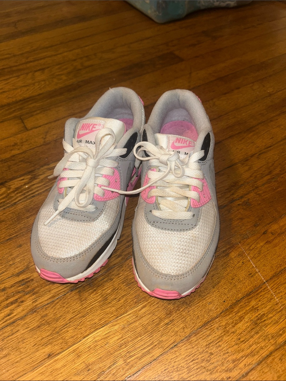 Nike Women's Low-Top Sneakers in White, Gray & Pink